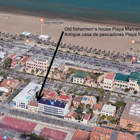 Old Fisherman'S House In Malvarrosa Beach バレンシア エクステリア 写真